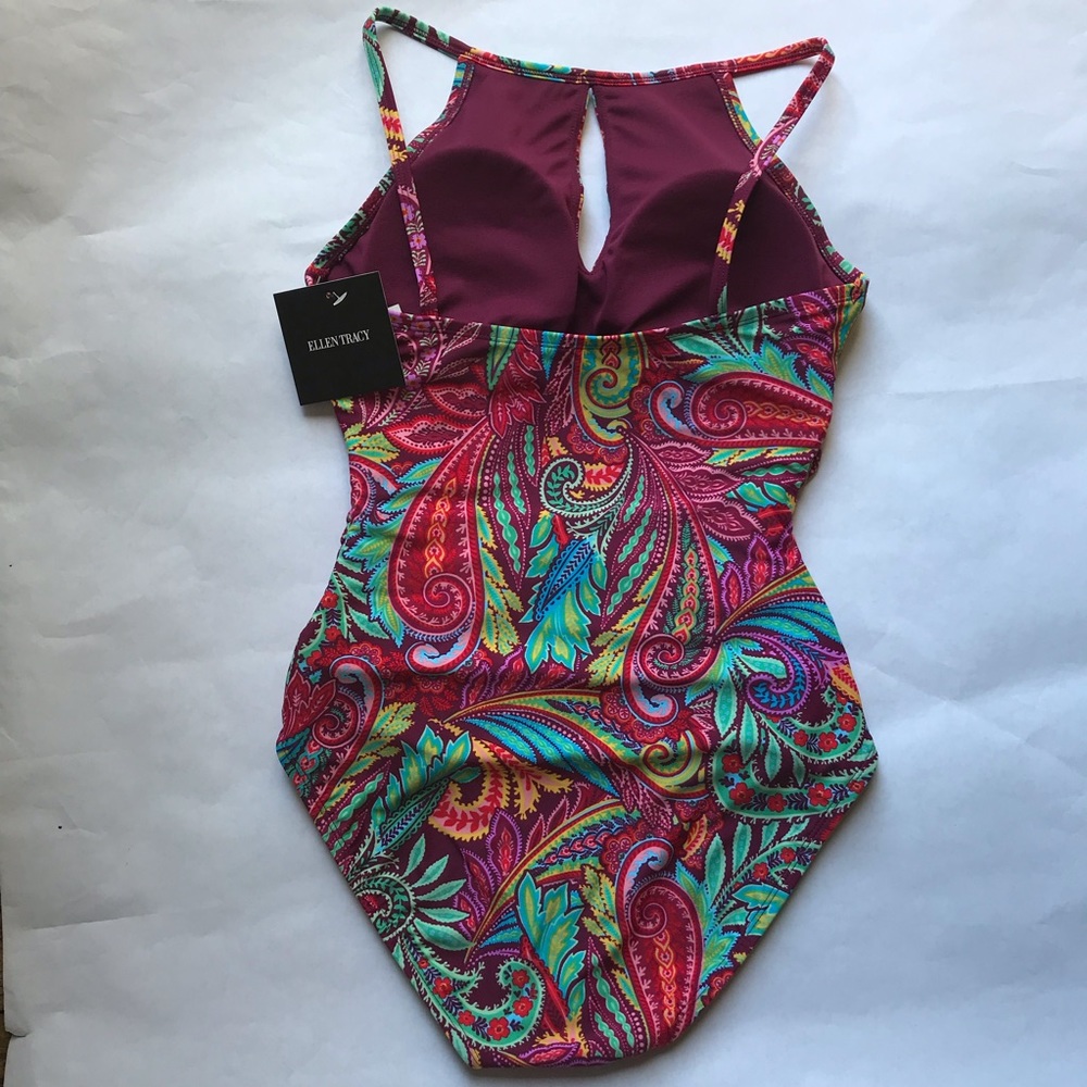 Ellen Tracy Swimsuit Power Paisley - Picture 9 of 16